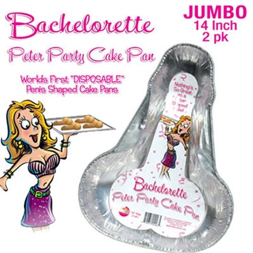Peter Party Medium – 10 Inch Penis Shaped Cake Pan Set of 2 Bakeware