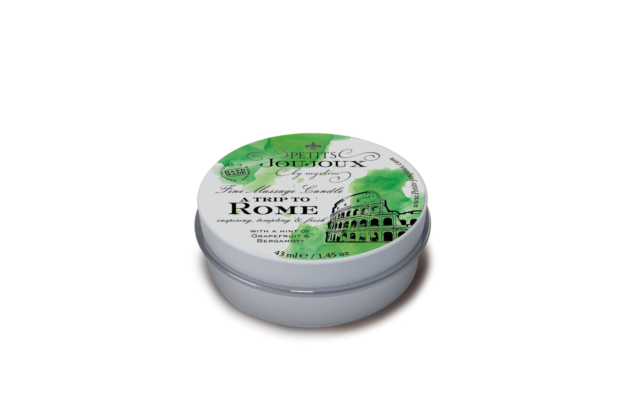 Petits JouJoux Massage Candle Rome 43ml Grapefruit and Bergamot Scented