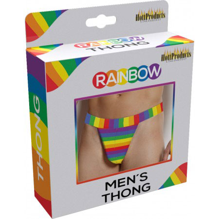 Rainbow Mens Thong – Colorful Striped Comfortable Men's Underwear