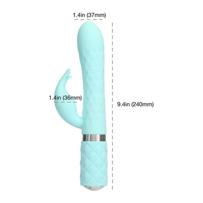 Pillow Talk Lively Teal Rabbit Vibrator