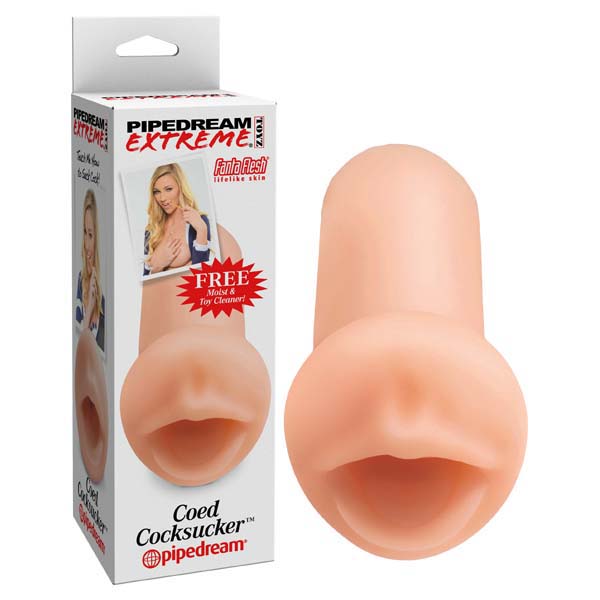 Pipedream Extreme Toyz Coed Cocksucker (Flesh) – Realistic Flesh Mouth Stroker