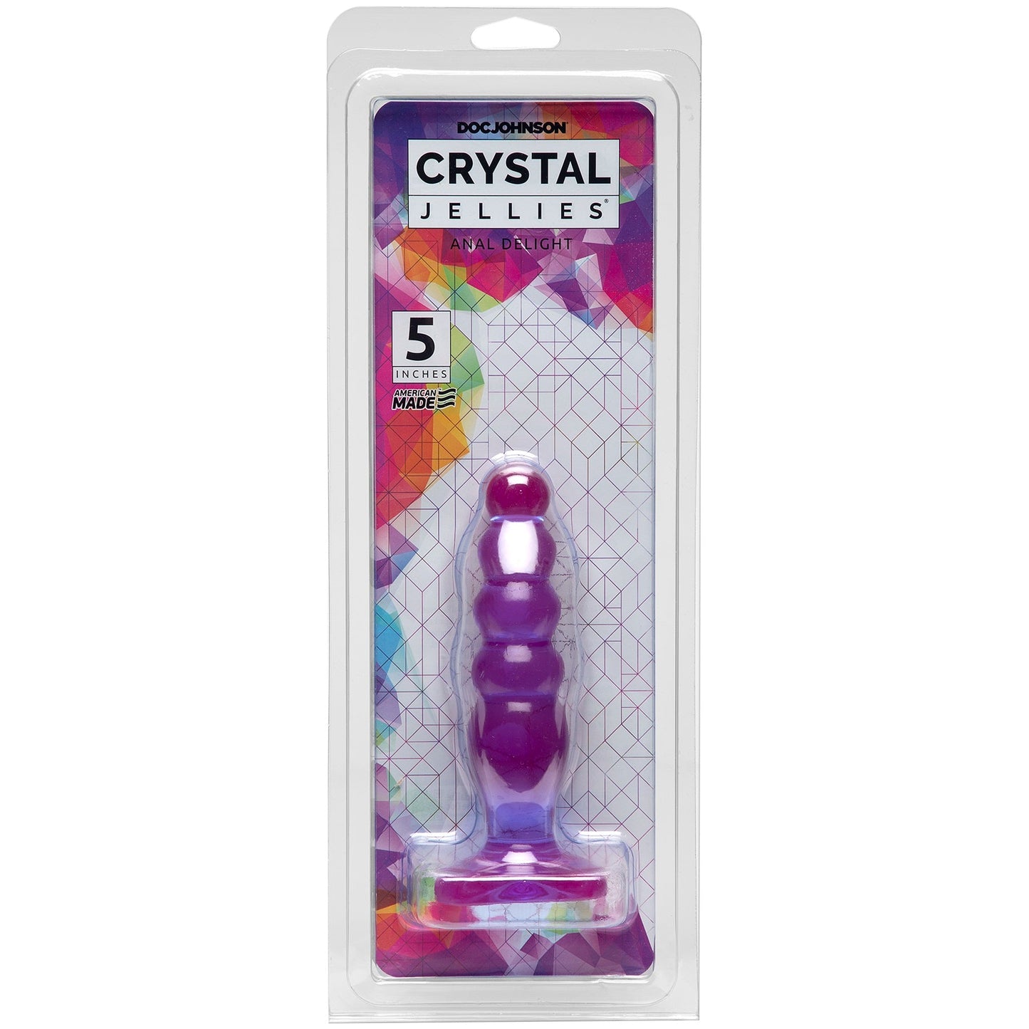 Crystal Jellies Clear Anal Plug Soft Flexible Graduated Butt Plug