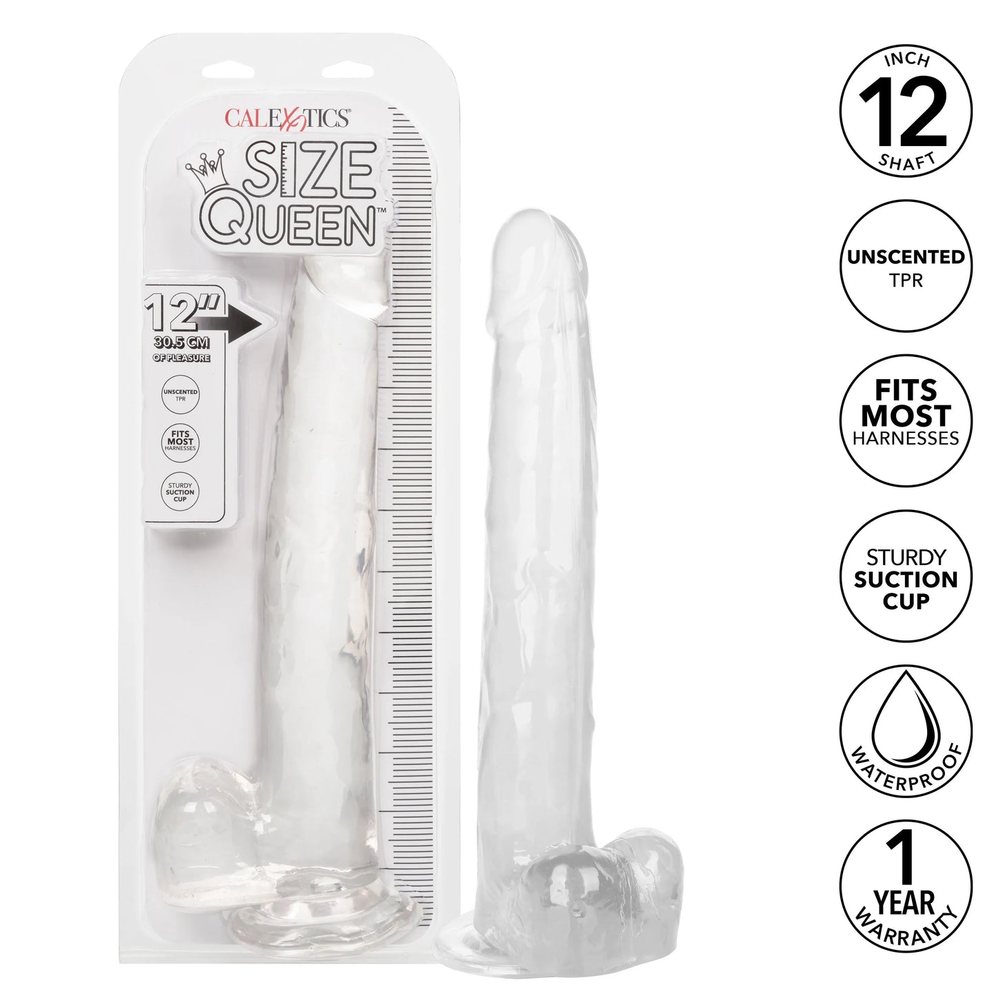 Size Queen 12 Inch Realistic Dildo – Firm 30.5 Cm Dildo