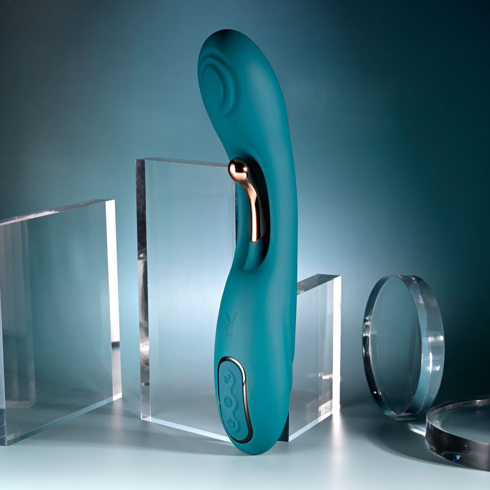 Playboy Pleasure Aurelie 22.7 cm Vibrator with Internal Flicker for G-Spot Stimulation