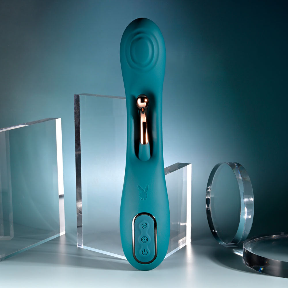 Playboy Pleasure Aurelie 22.7 cm Vibrator with Internal Flicker for G-Spot Stimulation