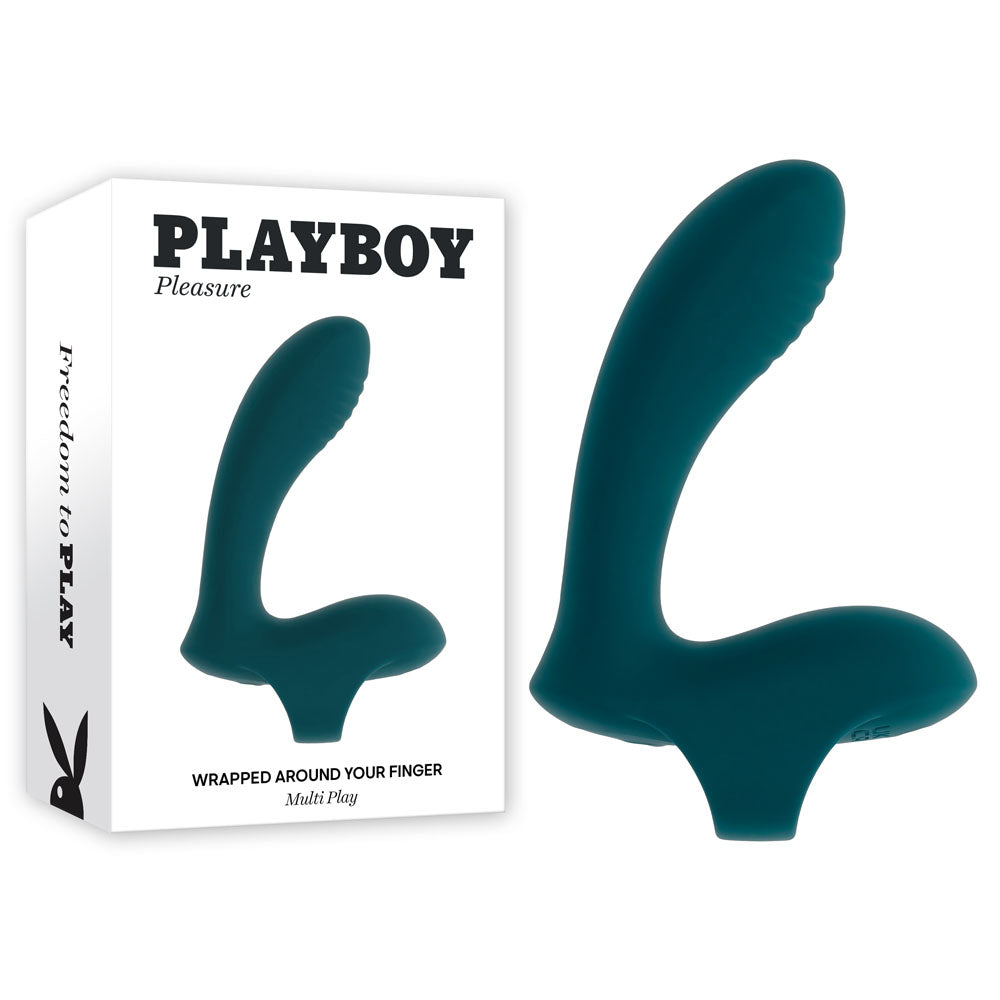 Playboy Pleasure Wrapped Around Your Finger Multi Play Finger Vibrator