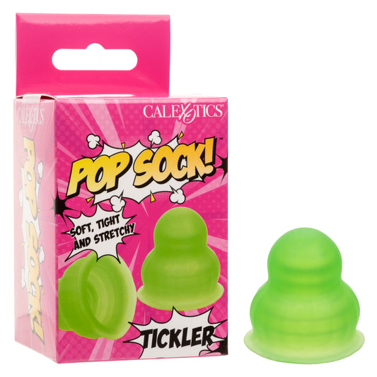 Pop Sock Tickler Green Reversible Textured Stroker > Sex Toys For Men > Masturbators Cup