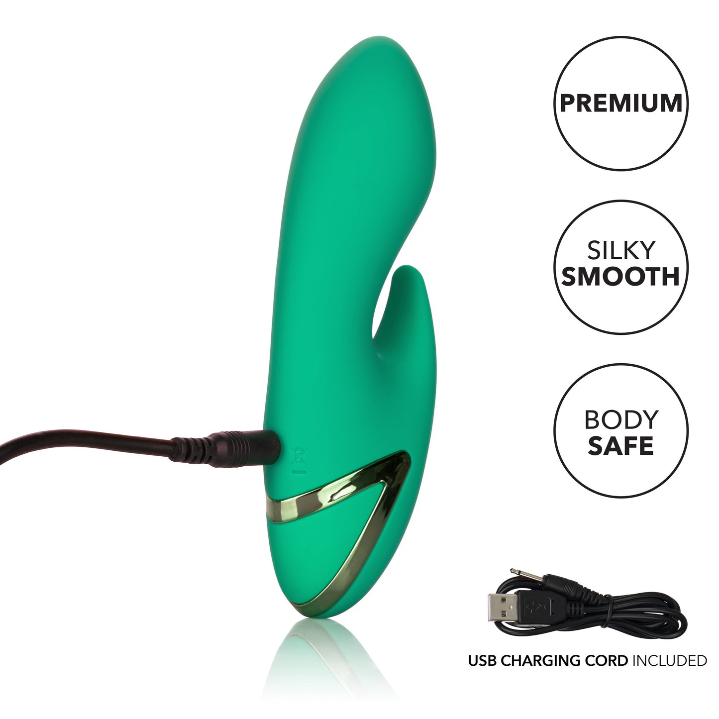 California Dreaming Sierra Sensation Flexible Teaser in Green with 10 Vibration Modes and Silicone Body