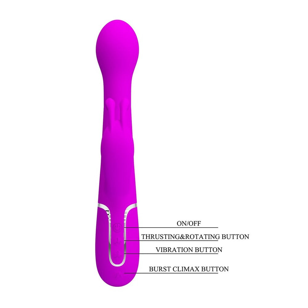 Dejon 3in1 Multi-Function Vibrator – Rabbit Vibrator with Twin Motors and 7 Vibration Modes