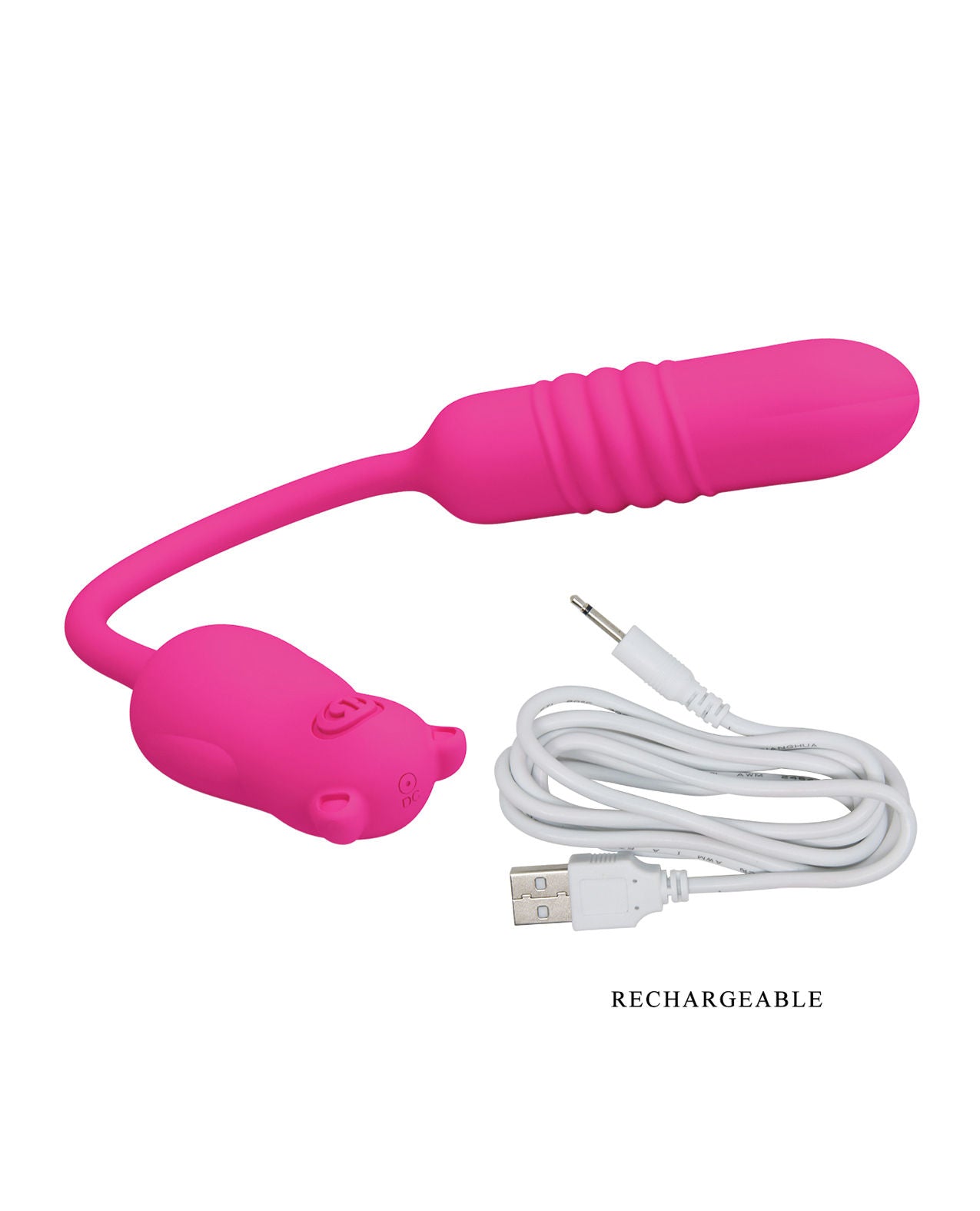 Pretty Love Nobikuma – Rechargeable Silicone Thrusting Bullet Vibrator