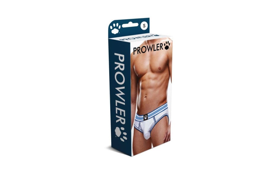 Prowler Open Back Brief White/Blue