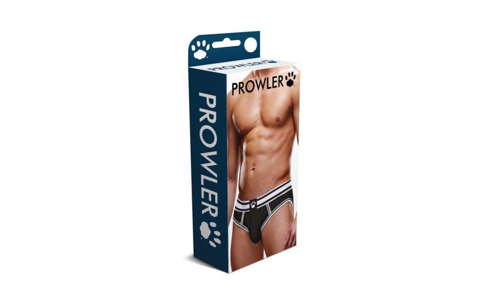 Prowler Open Brief Black/White Backless Design