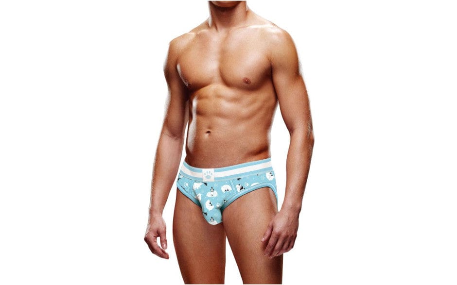 Prowler Winter Open Back Brief with Fun Polar Design