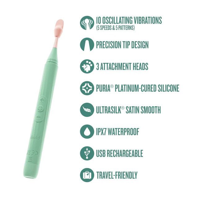 Blush Sage (Green) – Luxury Oscillating Wand Vibrator