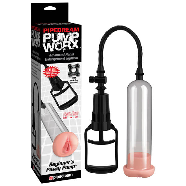 Pump Worx Beginner Pussy Pump Penis Pump with Vagina Sleeve