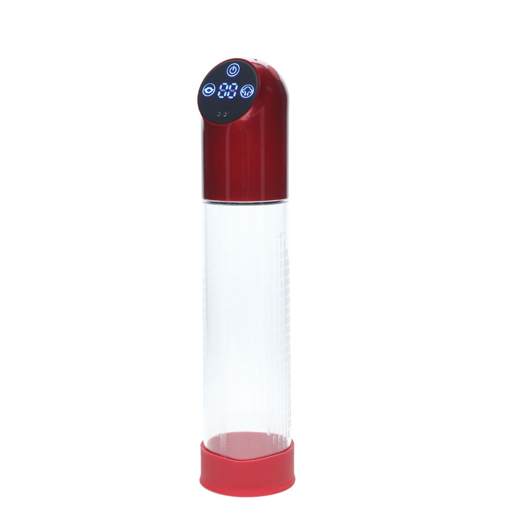 Pumped Automatic Waterproof Penis Pump Metal Clear Design - 20cm