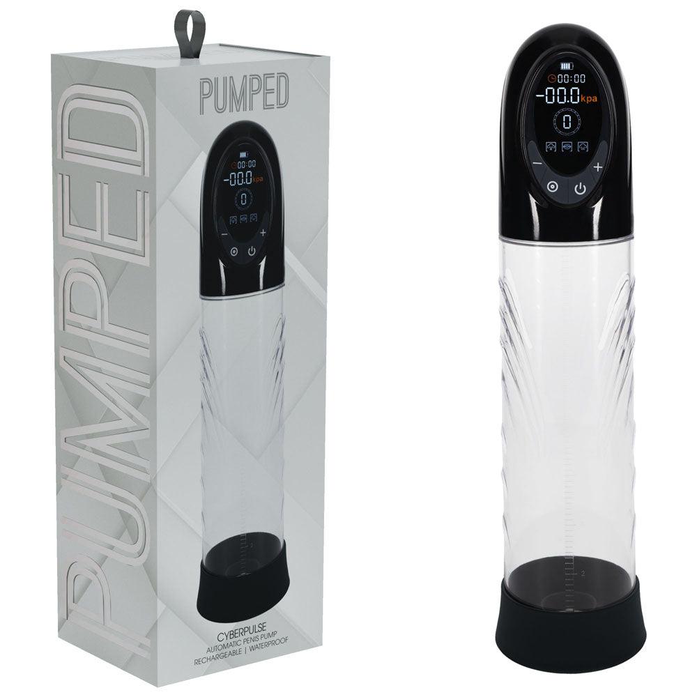 Pumped Cyberpulse Automatic Penis Pump Clear - 21cm insertable