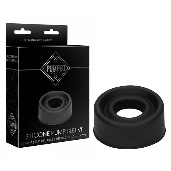 Pumped Silicone Pump Sleeve (Black) – Medium Size Silicone Pump Accessory