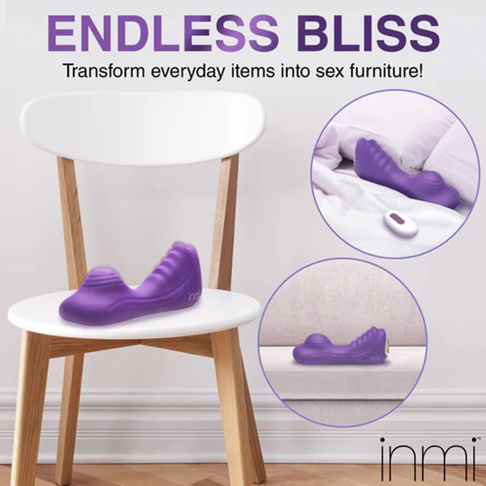Purple Silicone Vibrating Grinder with Remote Control