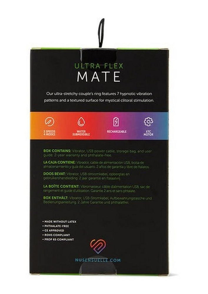 Nu Sensuelle Ultra Flex Mate (Black / Clear) – Couples Ring with Vibration