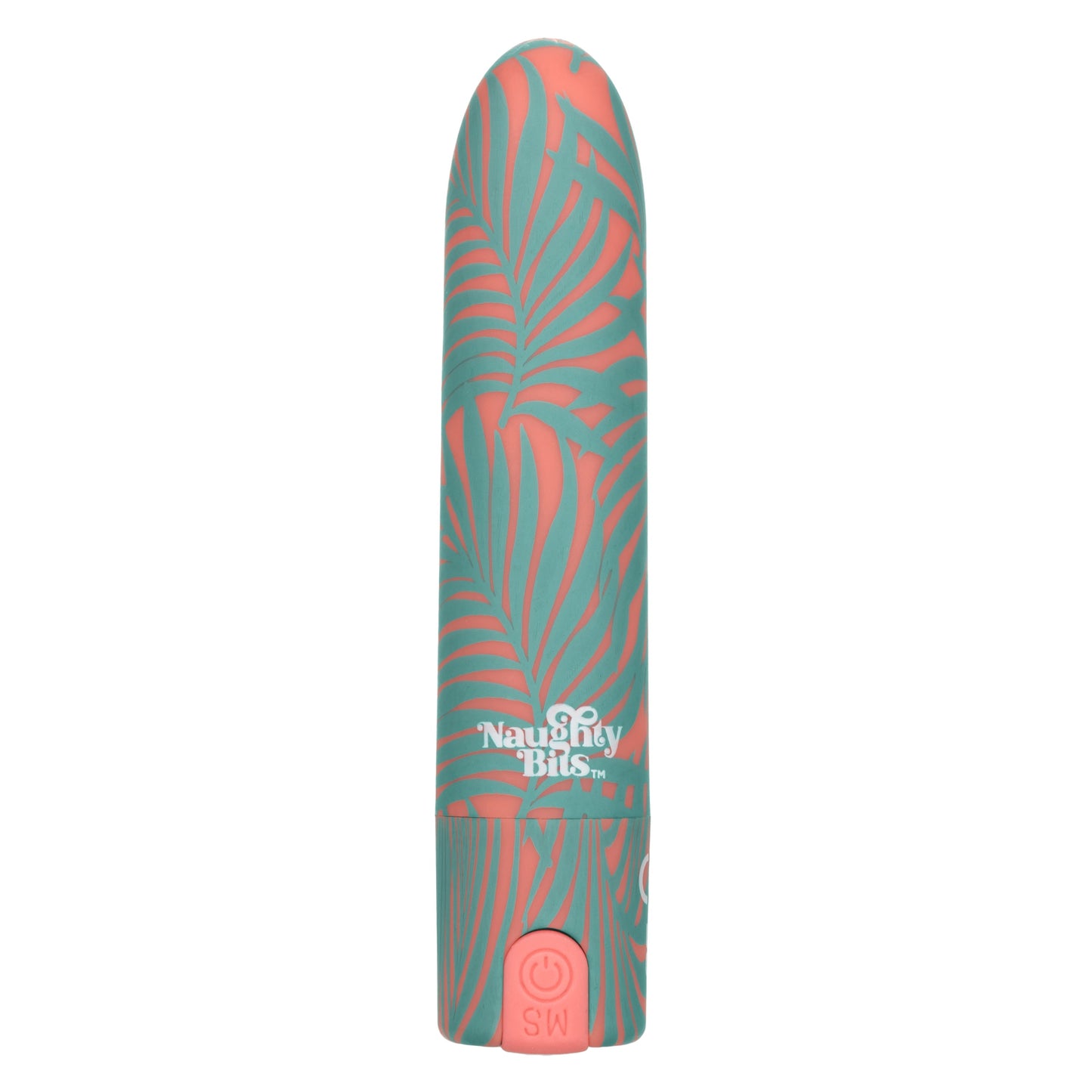 Naughty Bits You Do You Mini Massager 3-Inch Silicone Bullet with Floral Pattern and 10 Vibration Functions
