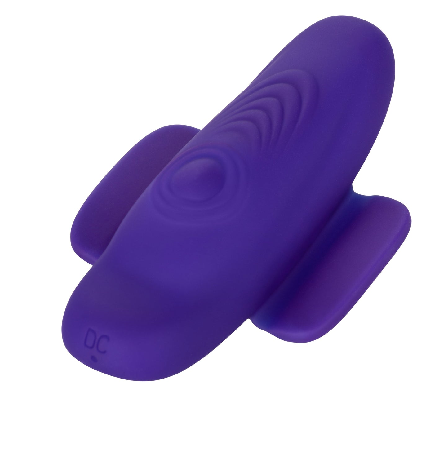 Lock-N-Play Remote Pulsating Panty Teaser Wireless Silicone Vibrator with Mini Remote Control in Purple