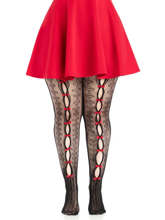 Plus Sweetheart Striped Tights – Plus Size Hosiery