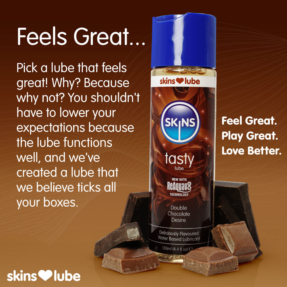 Skins Double Chocolate Desire (130ml) – Water-Based Lubricant
