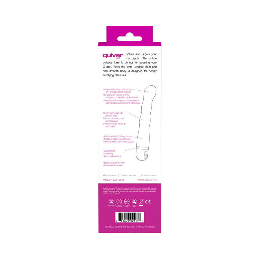 Quiver Vibrator in Hot Pink for Targeted Pleasure and Fun