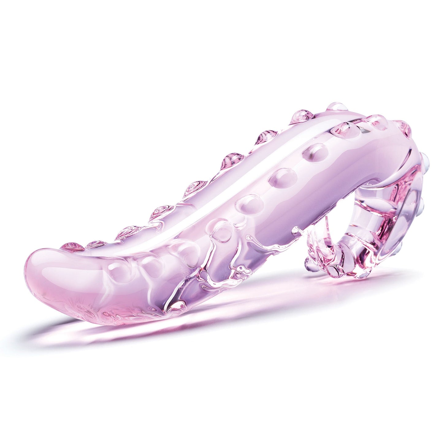 Glas Lick It 6 Inch Textured Glass Dildo
