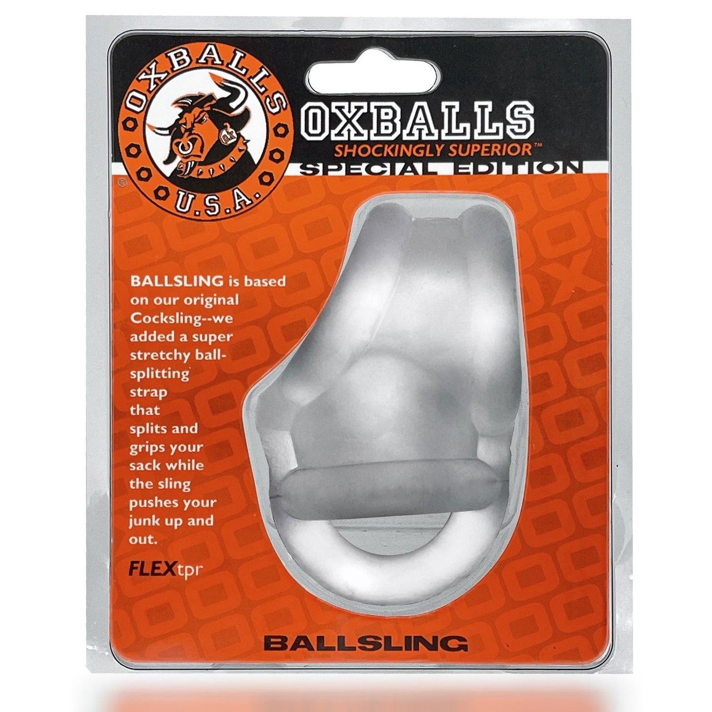 Ballsling Ball Split Sling (Clear Ice) – Limited Edition Cocksling