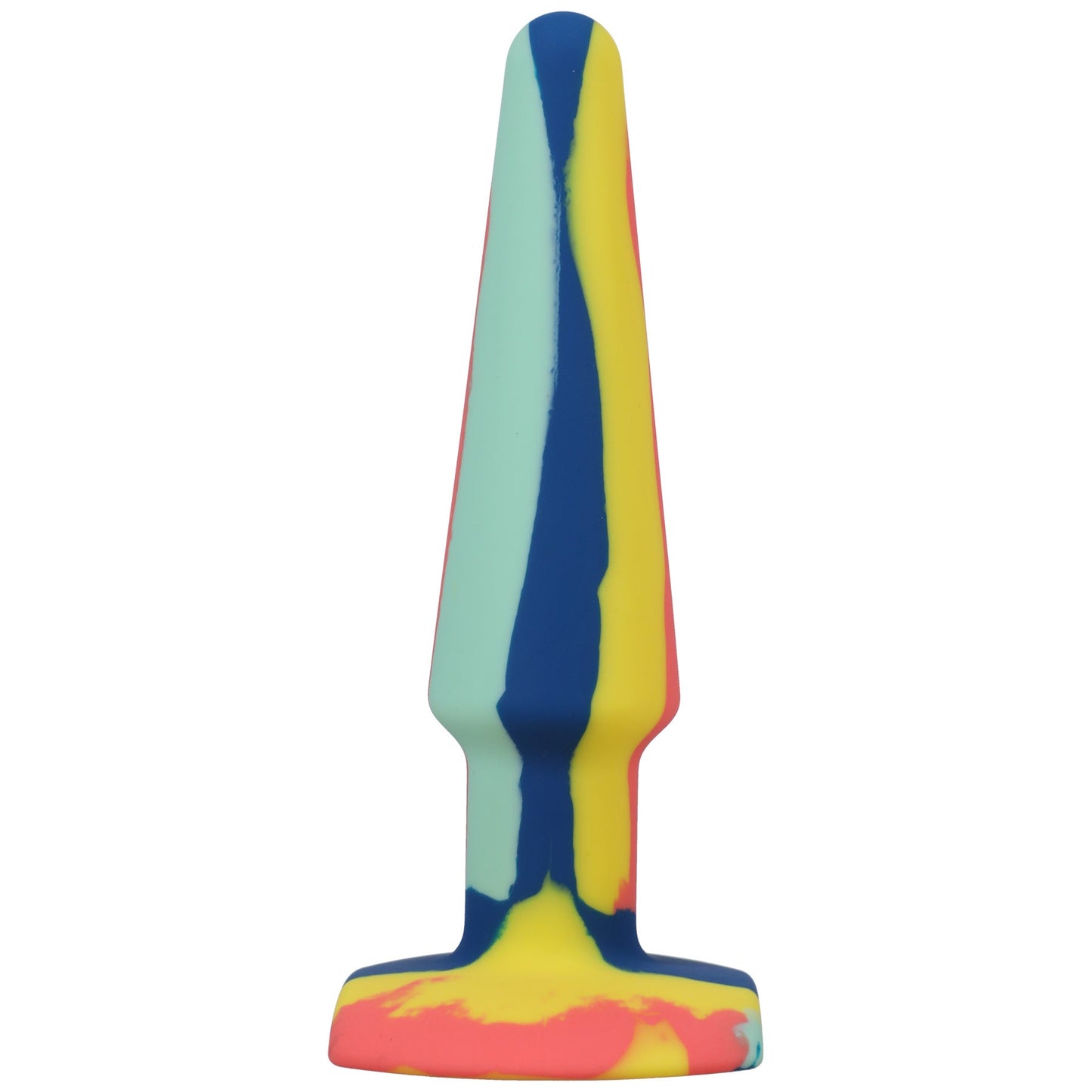 Groovy Silicone Anal Plug 5 Inch Sunrise Multi Colored