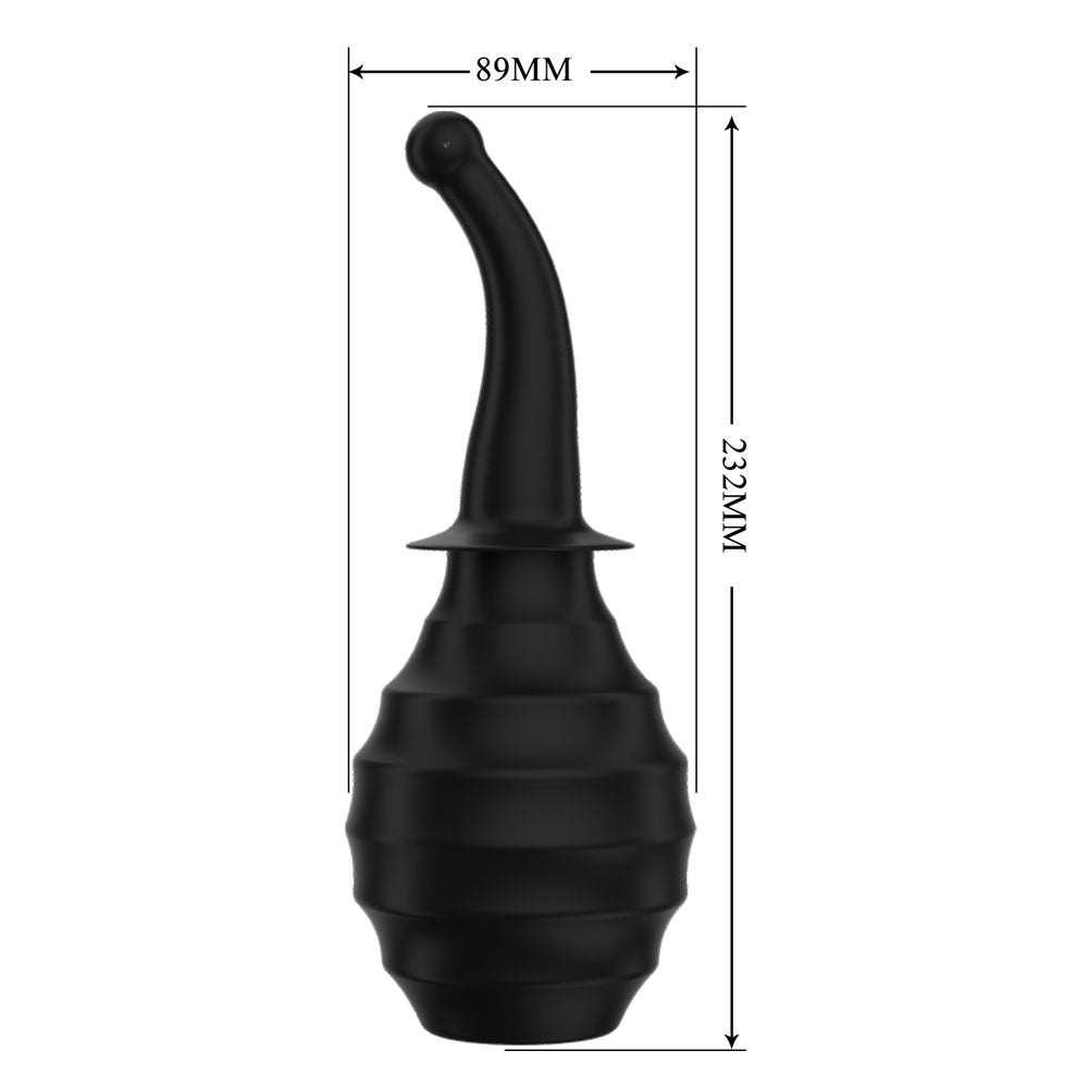 Anal Douche Black Large Capacity – Ergonomic Flexible Nozzle Anal Douche