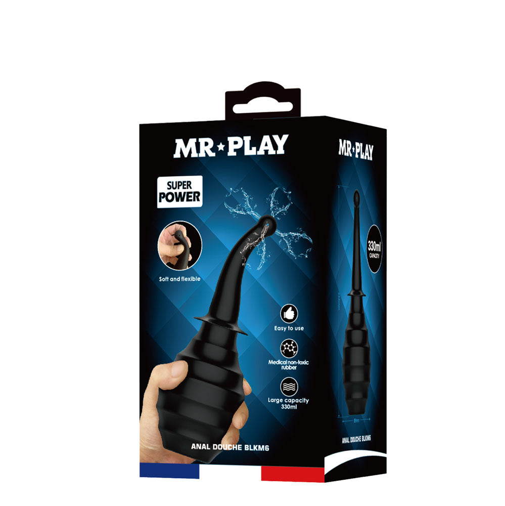 Anal Douche Black Large Capacity – Ergonomic Flexible Nozzle Anal Douche