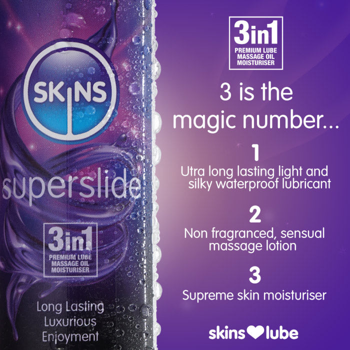 Skins Super Slide – Silicone-Based Lubricant 4.4oz