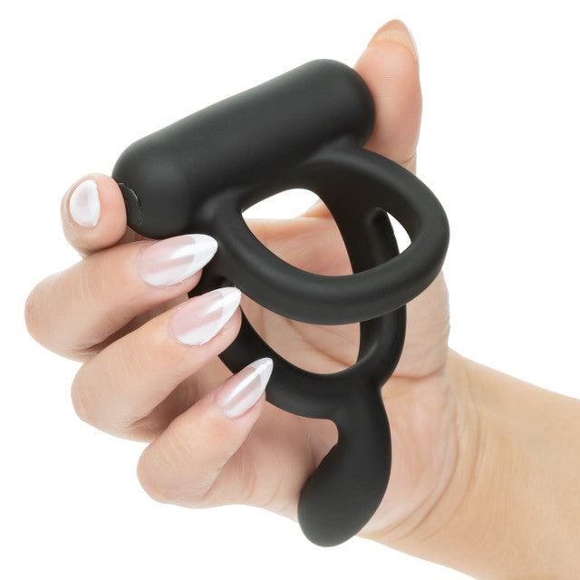 Closer Intimate Rechargeable Ring Caress (Black) – Rechargeable Vibrating Ring