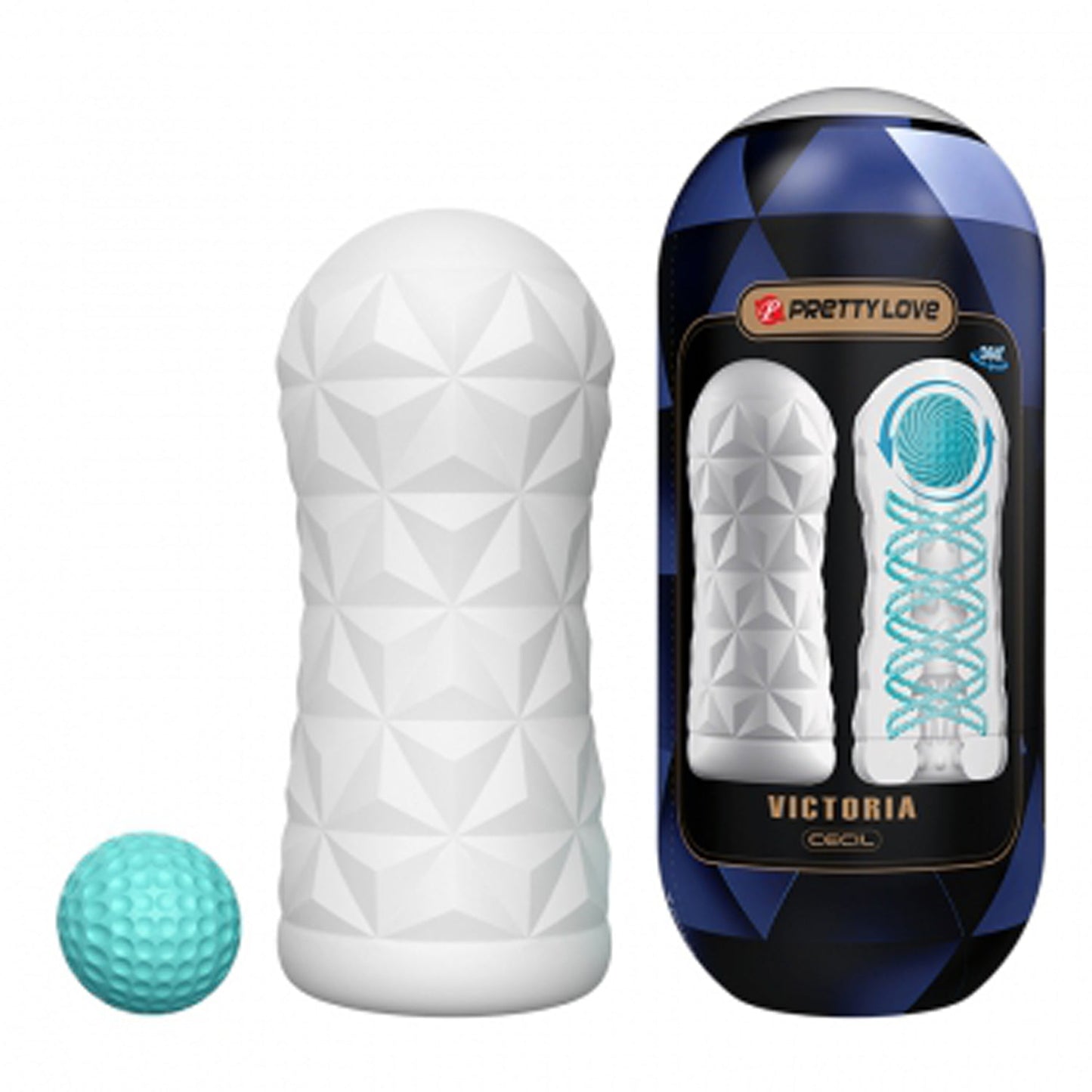 Victoria Masturbator Sleeve – Reusable Stimulation Sleeve with Coil and Ball