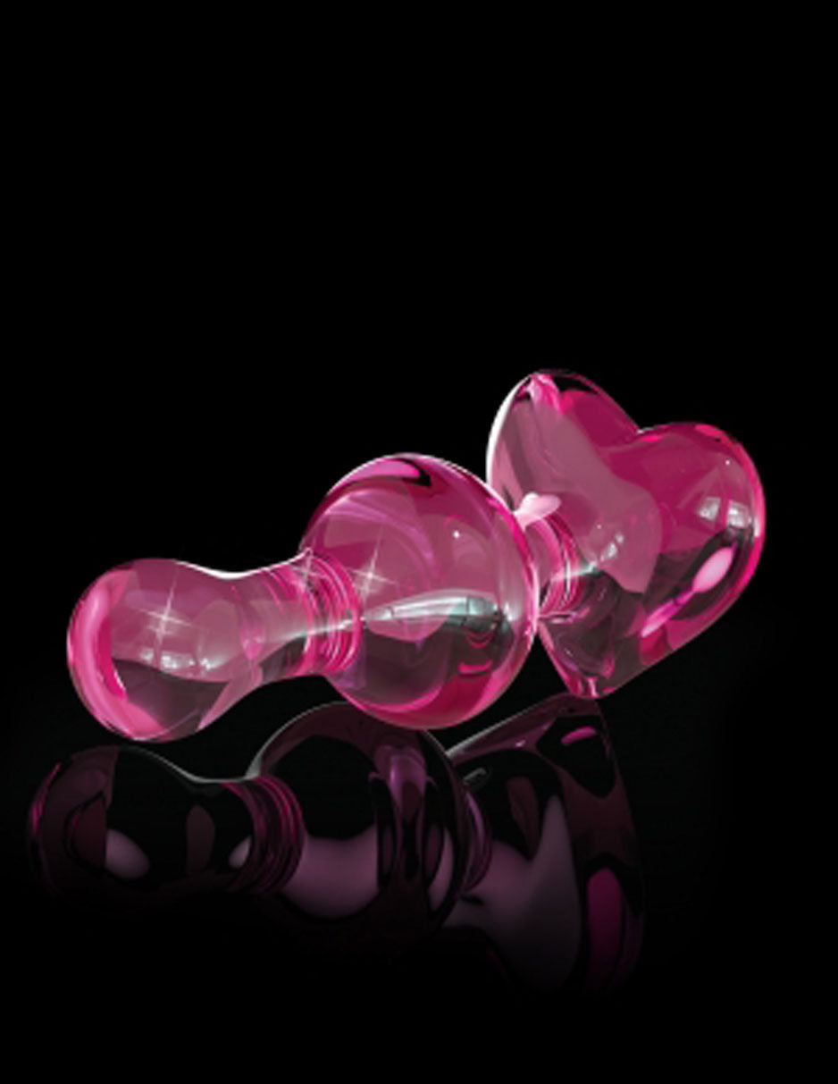 Icicles Pink Glass Massager Luxury Handcrafted Intimacy Toy