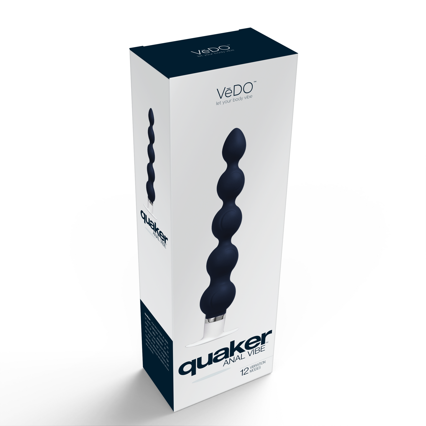 Quaker Anal Vibe (Black) – Silicone Anal Vibrator