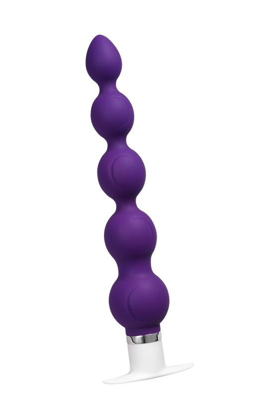 Quaker Indigo Anal Vibrator with Silicone Texture and 12 Modes