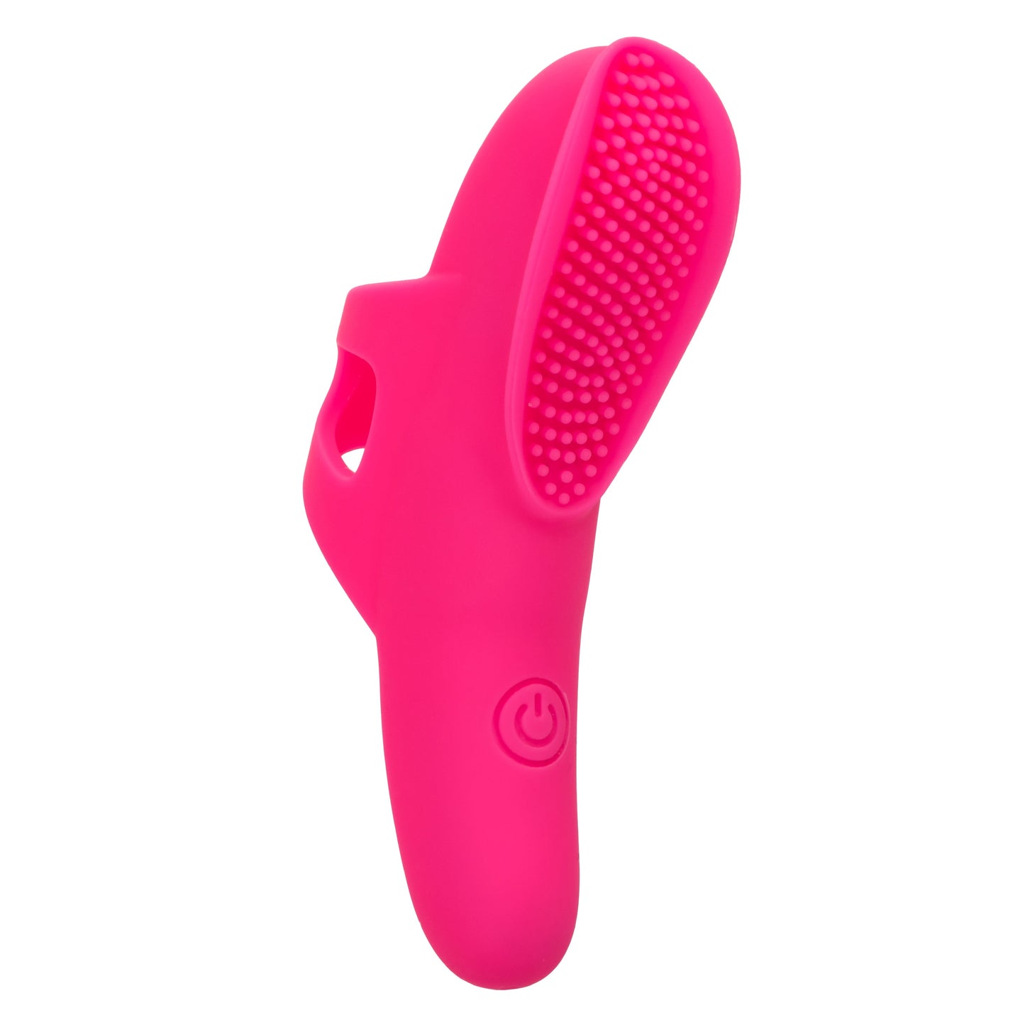 Neon Vibes The Nubby Vibe Pink Silicone Finger Teaser with 10 Functions and Rechargeable