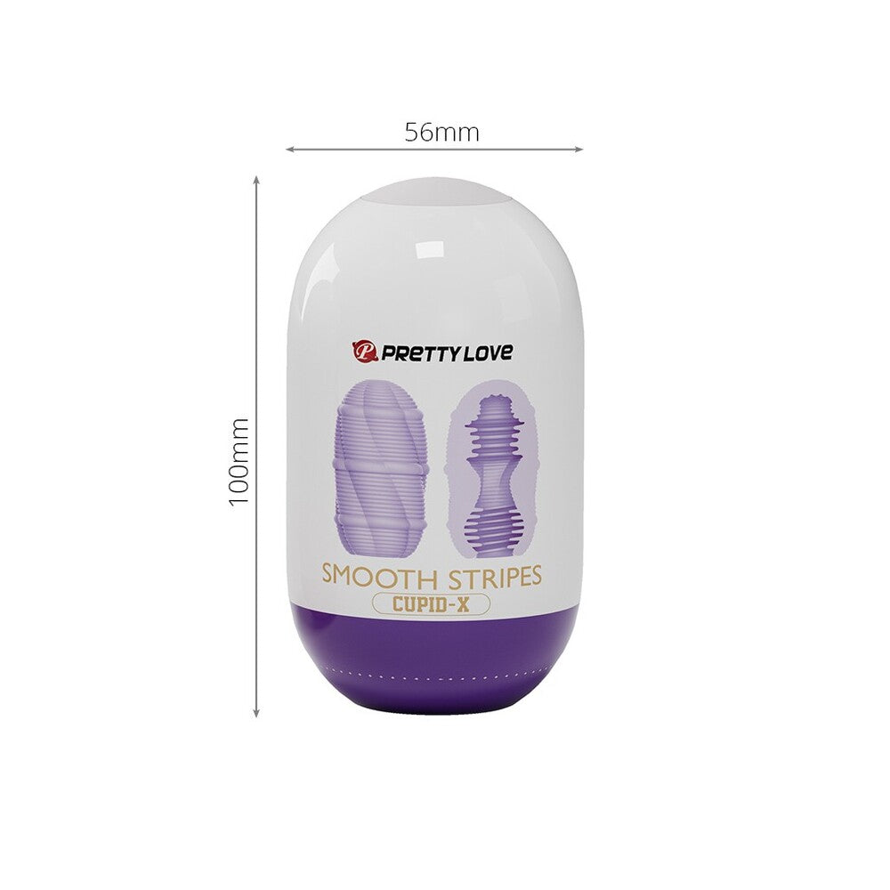 Pretty Love Cupid X Smooth Stripes – Textured Masturbator