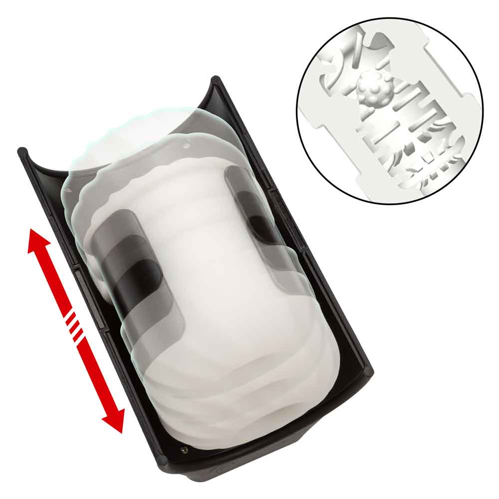 Optimum Power Power Thruster Textured Stroker Sleeve with 5 Thrusting Functions