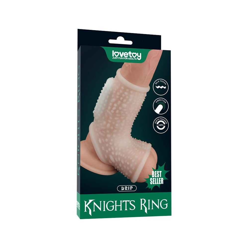 Lovetoy Drip Knights Ring – Vibrating Penis Sleeve with Added Girth