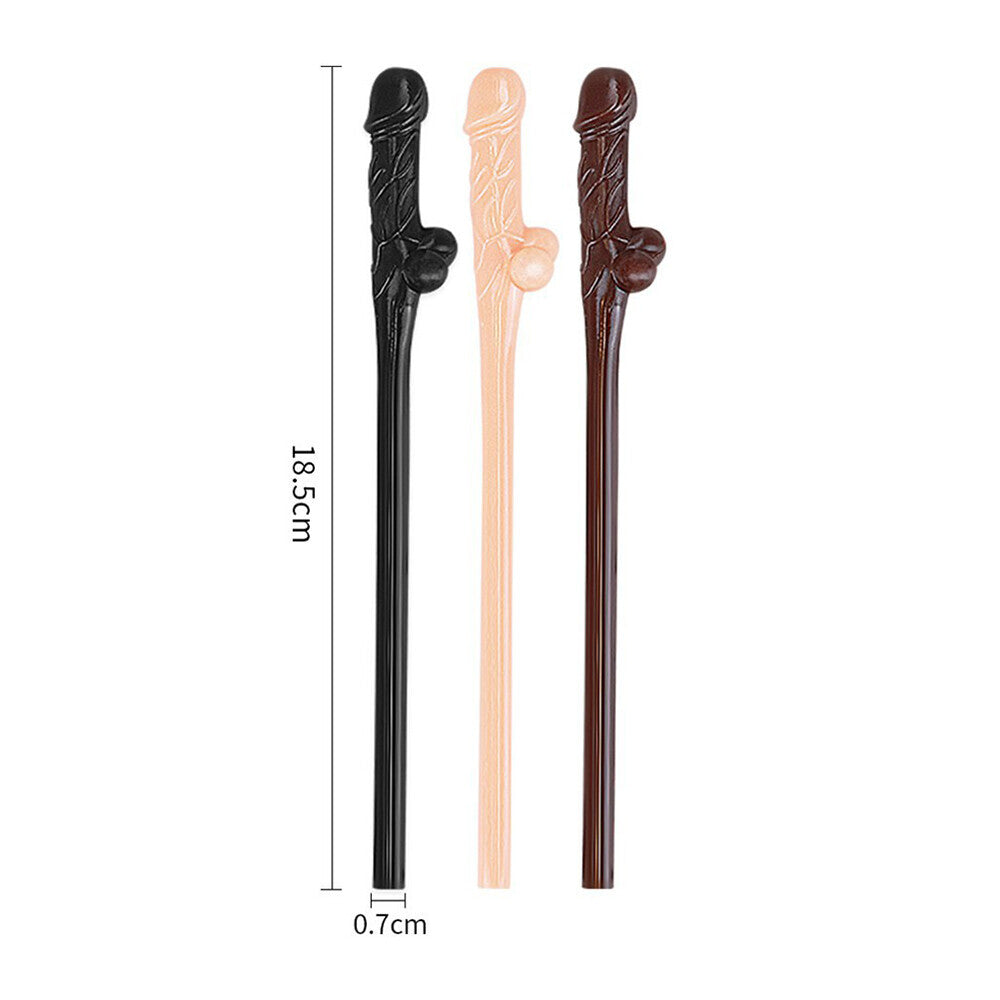 Lovetoy Pack of 9 Willy Straws – Drinking Straws Set