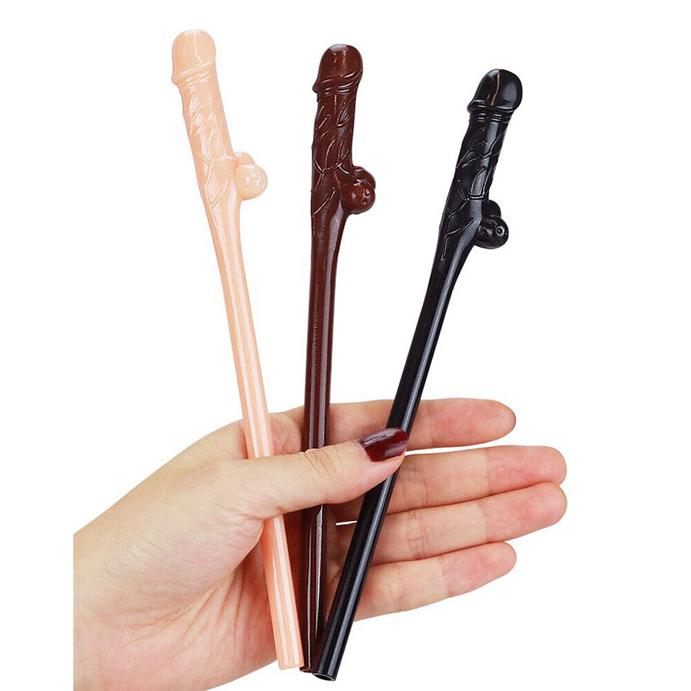 Lovetoy Pack of 9 Willy Straws – Drinking Straws Set