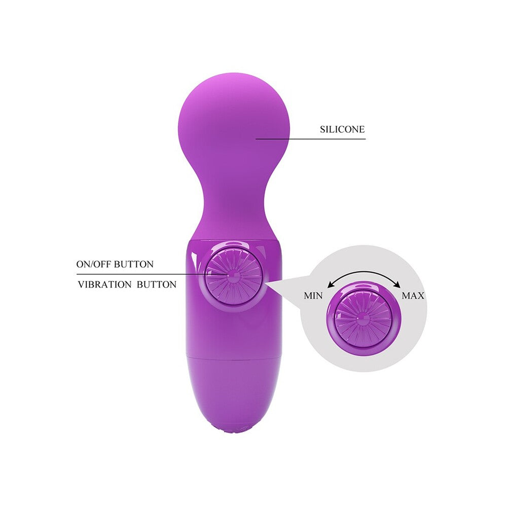 Little Cute Mini Stick – Compact Multi-Speed Silicone Wand Vibrator