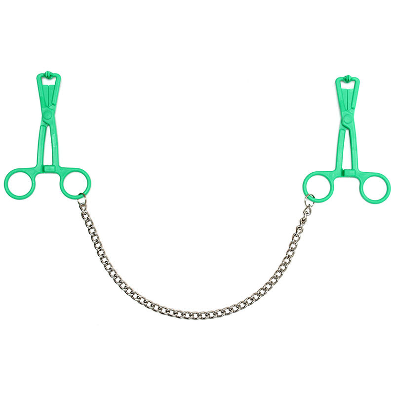 Rimba Scissor Nipple Clamps With Metal Chain – 14 Inch Nipple Clamps
