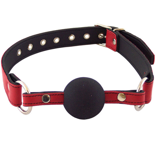 Rouge Garments Leather Ball Gag Adjustable Strap – 5.5 Inch Circumference Gag