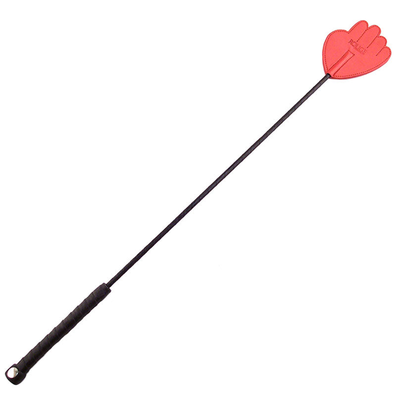 Rouge Garments Hand Riding Crop (Red) – Leather Bondage Crop Whip 23.5 Inches